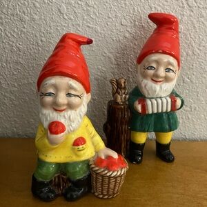 Vintage Ceramic gnomes